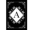 Briarwood Lane Everyday Double Sided House Flag 40x28 For Outdoor Black and White Monogram A House Flag - 3 of 4