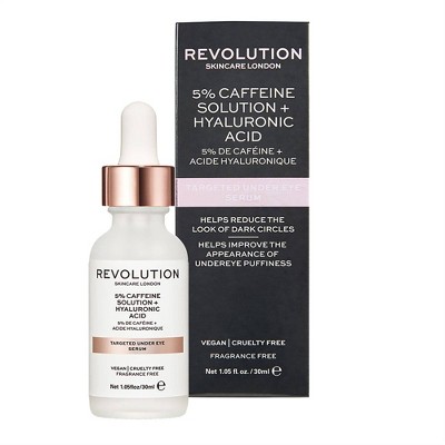 Makeup Revolution Skincare 5% Caffeine Solution & Hyaluronic Acid Under Eye Serum - 1.01 fl oz