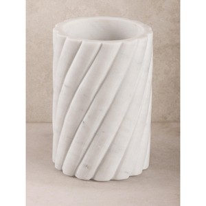 Taraz White Marble Wine Cooler - 1 of 4