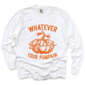 Simply Sage Market Retro Whatever Spices Your Pumpkin Garment Dyed Long Sleeve - 1 of 4