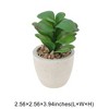 Unique Bargains Artificial Plants Plastic Green 2.76"x2.76"x3.54" 1 Pcs - 3 of 4