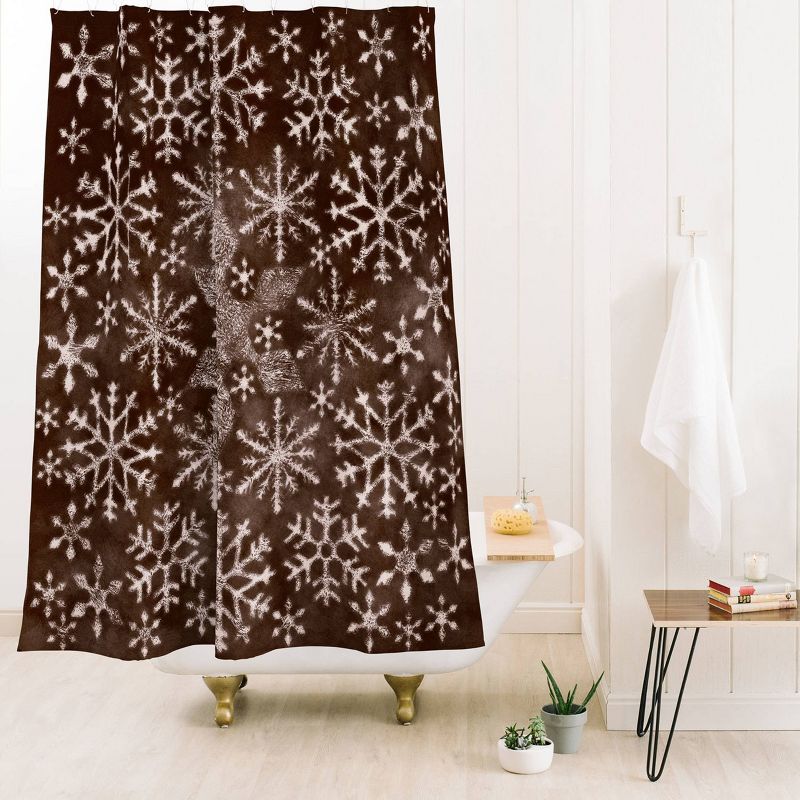 Ruby Door Frosty Chocolate Shower Curtain Brown - Deny Designs, 3 of 5