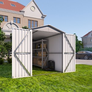 GDFStudio Cathy Motorcycle Outdoor Storage Shed with Window and Without Tracks - 1 of 4
