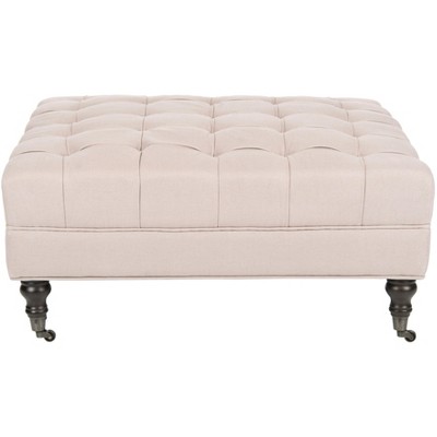 Clark Tufted Cocktail Ottoman  - Safavieh