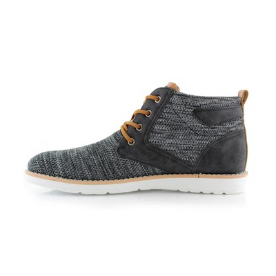 Polar Fox Mens Bohort MPX506060 Mid-Top Knitted Round Toe Sneaker Boots, in Black, Size 7.5 — фото 3