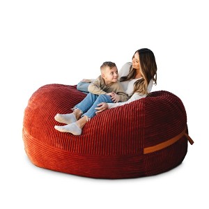 Big Joe Bean Bag Chair with Removeable Cover, Foam Filled, Multiple Sizes and Fabrics, All Ages - 1 of 4
