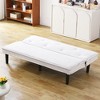 NicBex Convertible Folding Tufted Loveseat Sofa with Adjustable Backrest,Corduroy Armless Recliner Sofa Chair for Living Room,Bedroom - 4 of 4