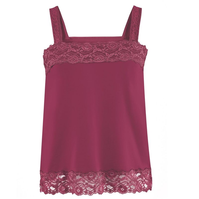 Collections Etc Lace Trim Cami, 1 of 5