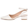 Journee Collection Medium and Wide Width Women's Keefa Pump Off White 8WD - 2 of 4