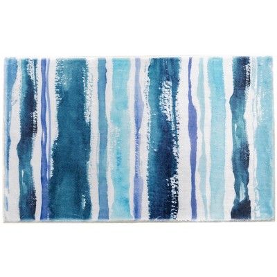 Cozy Living Sapphire Stripes Doormat – Bold, Stylish, and Durable Doormat with Rich Blue Stripes for a Vibrant, Welcoming Entryway