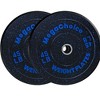 Bumper Weight Plates 2 Inch Barbell Bumper Plates Pairs Set 10-45 Lbs Rubber Bumper Plates Set Of 2 for Home Gym - 2 of 4