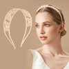 Unique Bargains Women's Cute Wide Side Butterfly Headbands Gold Tone 1 Pc - 2 of 4