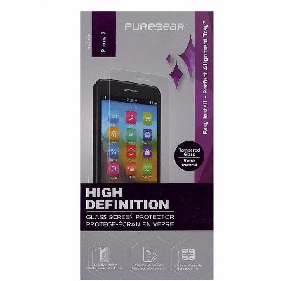 PureGear HD Tempered Glass Screen Protector for Apple iPhone 7 - Clear