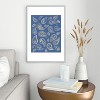Cynthia Haller Classic blue and gold paisley Metal Framed Art Print - Deny Designs - 2 of 4