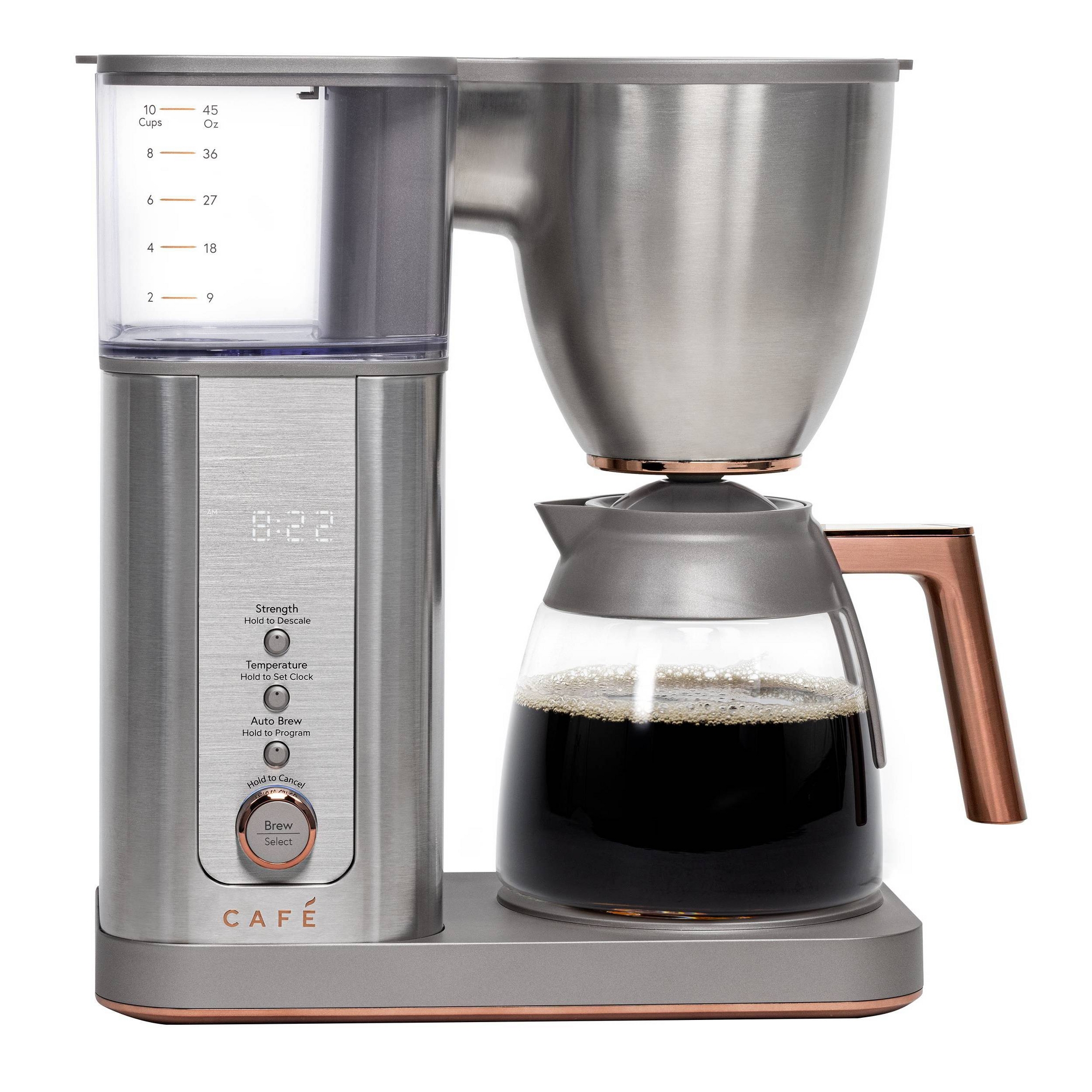 Cafe Specialty Drip Coffee Maker with Glass Carafe Stainless Steel