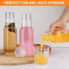 Glass Bottles with Lids, 16oz Reusable Leak Proof Jars for Milk and Juice, 4-Pack - 2 of 4