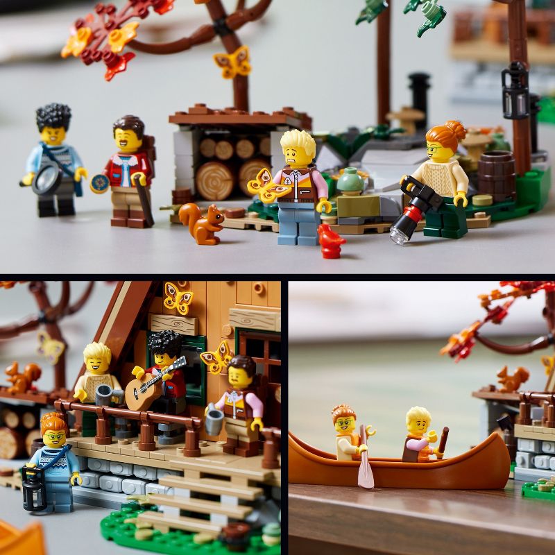 LEGO Ideas A-Frame Cabin Collectible Display Set 21338, 5 of 8