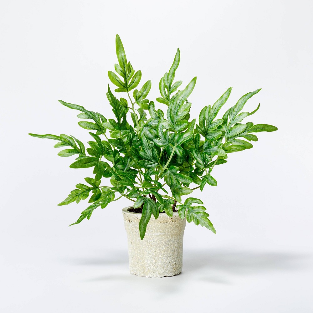 Small Artificial Ribbon Fern Leaf in Pot - Threshold™ designed with Studio McGee (Pack of2)