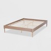 Colette French Bohemian Wood Platform Bed Frame - Baxton Studio - 3 of 4