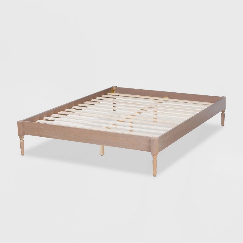 Colette French Bohemian Wood Platform Bed Frame - Baxton Studio, 4 of 11