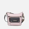 MKF Collection Serenity Color Block Vegan Leather Women’s Crossbody Bag by Mia K  - Blush Charcoal - 2 of 4