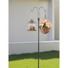 VEVOR Double Shepherds Hooks for Outdoor,8 Pack 60 Inch Heavy Duty Bird Feeder Pole,3/4 In Thick Garden Hooks ,Solar Light Lanterns,Wind Chimes,Black - 2 of 4