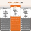 CAVINAS Ergonomic Office Chair, Mid Back Mesh Computer Desk Chair, Executive Office Chair Height, Adjustable Swivel Task Chair with Lumbar Support - 4 of 4