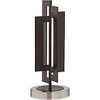 Pacific Coast Lighting Deville 25" High Geometric Panels Rectangular Modern Industrial Table Lamp Brown Bronze Finish Metal Single Living Room Bedroom - 3 of 4