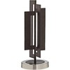 Pacific Coast Lighting Deville 25" High Geometric Panels Rectangular Modern Industrial Table Lamp Brown Bronze Finish Metal Single Living Room Bedroom - image 3 of 4