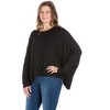 Plus Oversized Long Sleeve Dolman Top - 24seven Comfort Apparel™ - 2 of 3