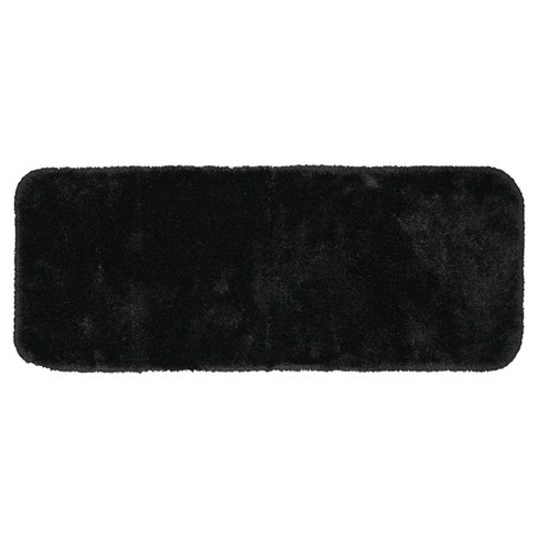 30x50 Finest Luxury Ultra Plush Washable Nylon Bath Rug Black - Garland :  Target