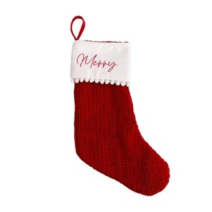 Season's Designs Christmas 18In "Merry" Stocking - 1 of 1