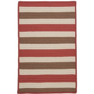 Colonial Mills Stripe It - Terracotta sample swatch Rug - 1 of 2