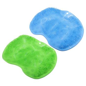 Unique Bargains Body Bath Brush Scrubber Loofah Shower With Long Handle For  Skin Exfoliating Pp Mesh Blue Pink 2 Pcs : Target