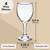 Juvale Set of 4 Short Stemmed Small Wine Glasses for Tasting, Port, White Wine, Juice (4.56 oz) - 4 of 4