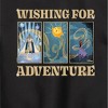 Boys' - Disney - Wishing For Adventure Grid Graphic Long Sleeve Fleece Sweatshirt - 2 of 4
