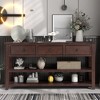 NicBex 50" Long Console Table Modern Wood Entryway Table with 2-Layer Storage and 3 Drawers for Hallway,Living Room - 2 of 4