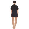 White Mark Women's Short Sleeve Viscose from Bamboo Pajama Set - 3 of 4