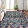 Fulvari Washable Boho Area Rug Vintage Low Pile Playroom Mat Indoor Floor Carpet Boho Rugs for Bedroom Entryway Laundry Room - 2 of 4