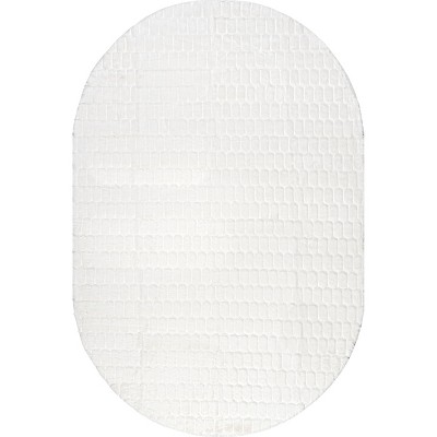 Nuloom Nia Cozy Plush Tile Faux Rabbit Pet Friendly Premium Machine Washable Area Rug