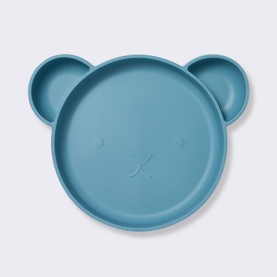 Silicone Dining Plate - Blue Bear - Cloud Island&#8482;