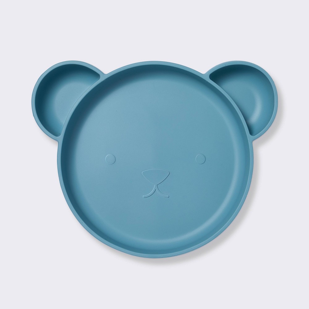 Photos - Plate Silicone Dining  - Blue Bear - Cloud Island™