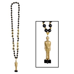 Beistle Beads w/Awards Night Statuette, 36", (2/Pkg) Multicolored - 1 of 1