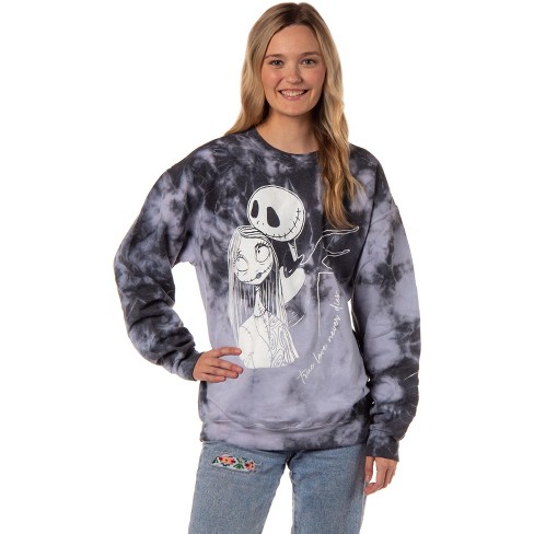 Disney Torrid Plus 6 buy Gray Jack & Sally Nightmare Before Xmas Graphic Sweatshirt