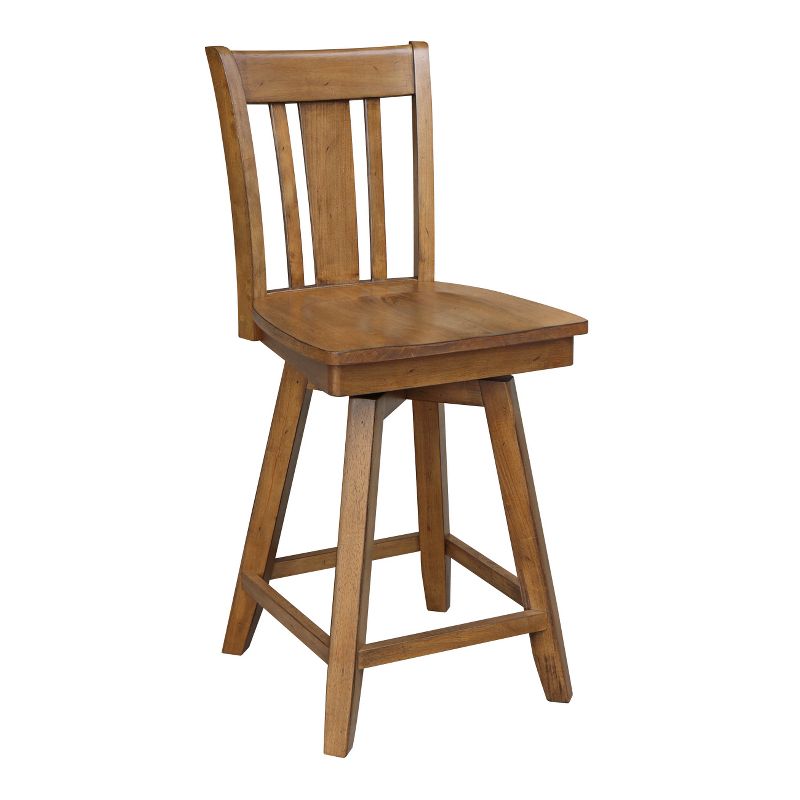 24" San Remo Swivel Counter Height Barstool - International Concepts, 5 of 14