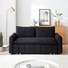 3-in-1 Convertible Sofa Bed, Pull-Out Couch with Recliner and Armchair Options, Perfect for Dorms, Apartments & Living Rooms - 2 of 4