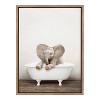 18" x 24" Sylvie Baby Elephant No 6 Rustic Bath Canvas by Amy Peterson - Kate & Laurel All Things Decor - image 2 of 4