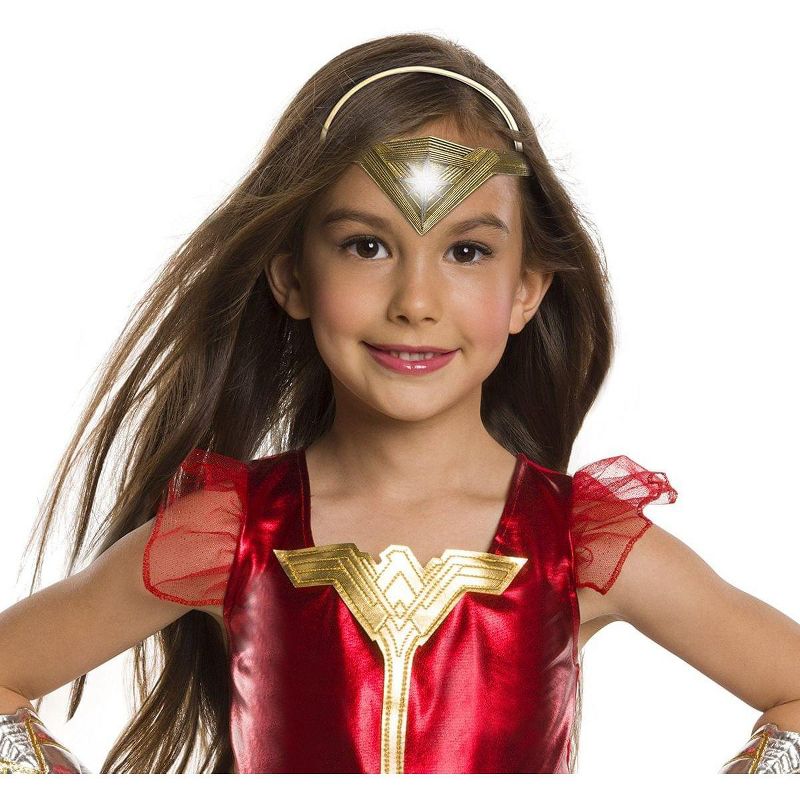 Rubie's Justice League Light-Up Wonder Woman Child Costume Tiara, 1 of 3