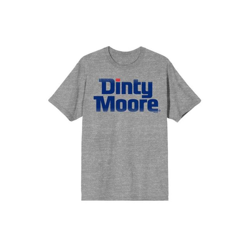 Dinty Moore Logo Juniors Heather Gray T-shirt, 1 of 4