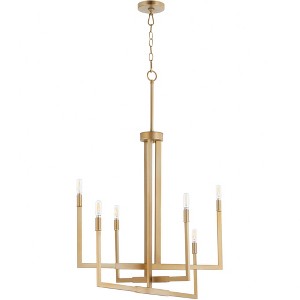 Quorum Lighting Bolero 6 - Light Chandelier in  Aged Brass - 1 of 1